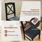 3-Piece Dining Table Set with Wooden Square Table and Ergonomic Backrest Chairs